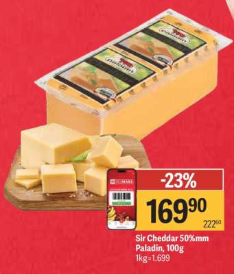 Sir Cheddar 50%mm Paladin, 100g