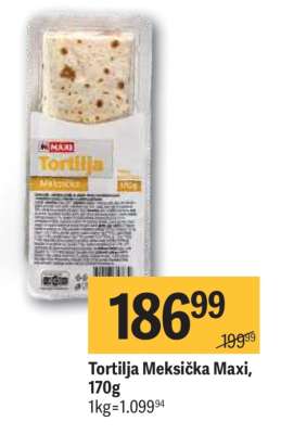 Tortilja Meksička Maxi, 170g