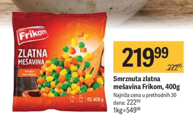Smrznuta Zlatna mešavina Frikom 400g