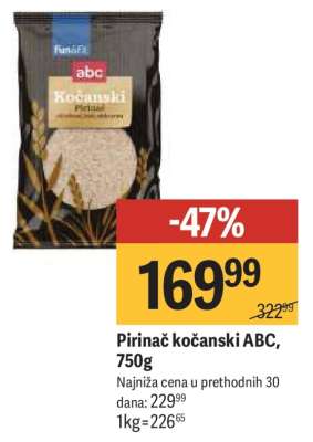 Pirinač kočanski ABC 750g