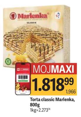 Torta Classic Marlenka, 800g