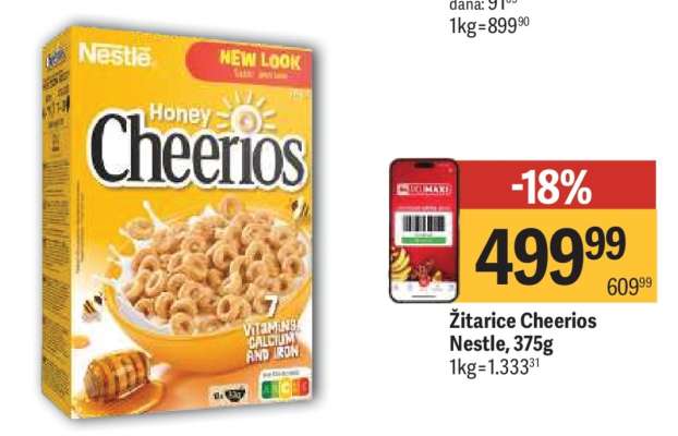Žitarice Cheerios Nestle, 375g