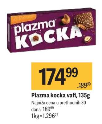 Plazma kocka vafl 135g