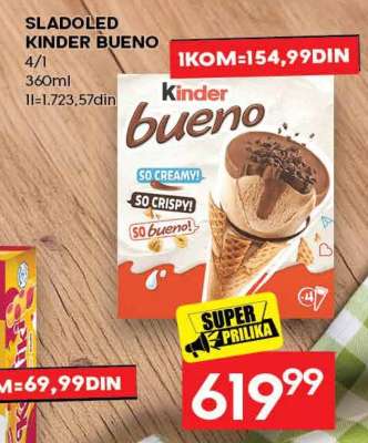SLADOLED KINDER BUENO