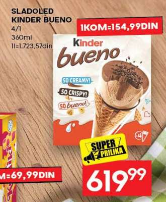 SLADOLED KINDER BUENO