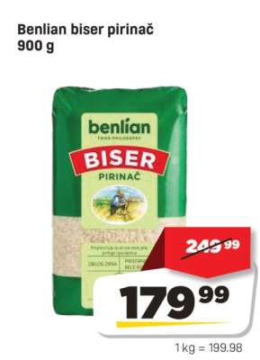 Benlian biser pirinač 900 g