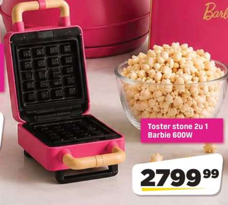 Toster stone 2u1 Barbie 600W