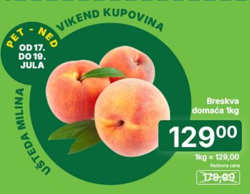 Breskva domaća 1kg