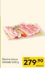 Slanina sirova Delikato 500 g