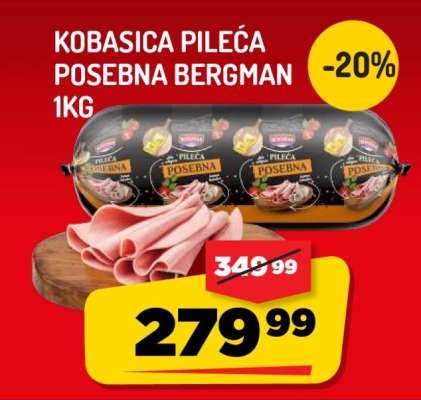 Kobasica Pileća Posebna Bergman 1kg