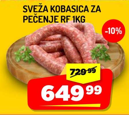 SVEŽA KOBASICA ZA PEČENJE RF 1kg