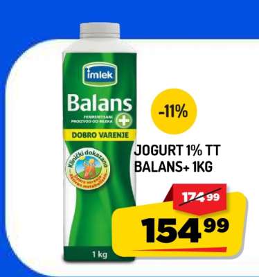 JOGURT 1% TT BALANS+ 1kg
