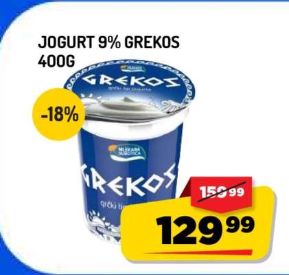 Jogurt 9% Grekos, 400g