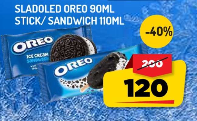 Sladoled Oreo 90ml Stick/Sandwich 110ml