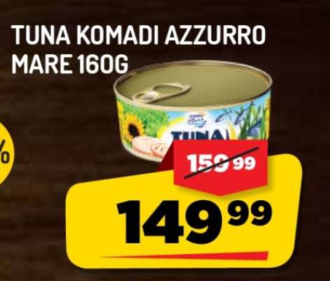 TUNA KOMADI AZZURRO MARE 160g
