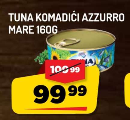 Tuna Komadići Azzurro Mare 160g