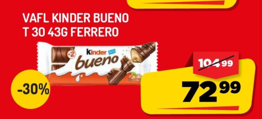 VAFL KINDER BUENO T 30 43g FERRERO