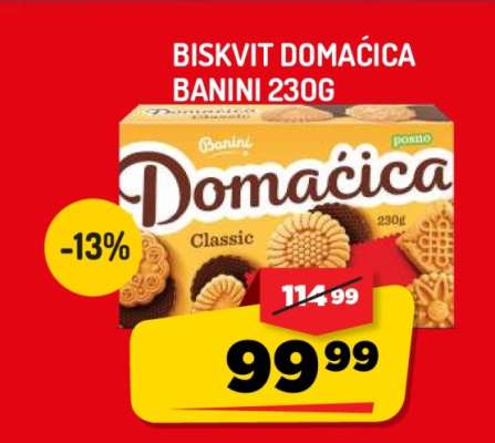 Biskvit Domaćica Banini 230g
