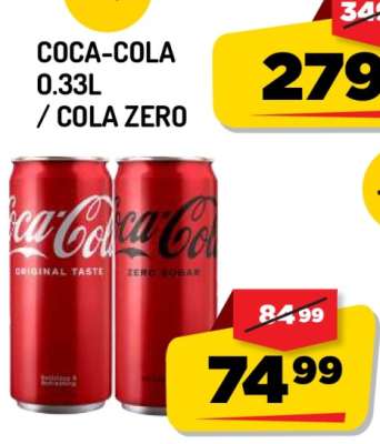 Coca-Cola 0.33L / Cola Zero