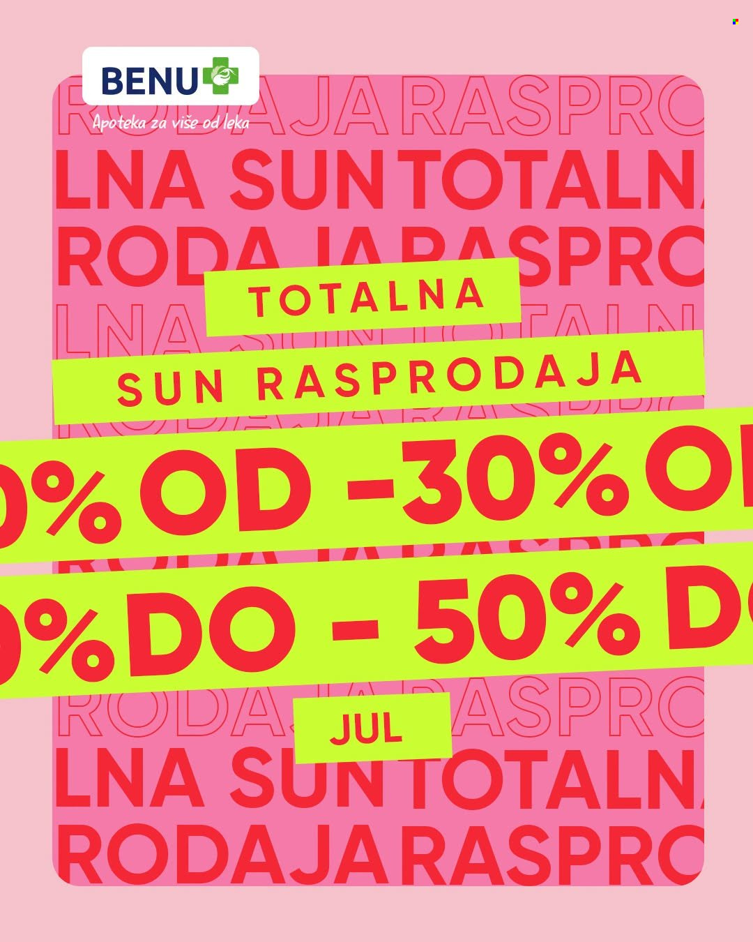 BENU katalog. Stranica 1