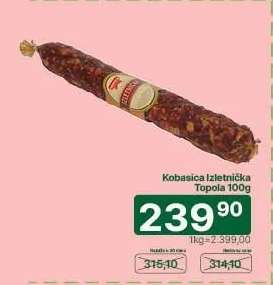Kobasica izletnička Topola 100g