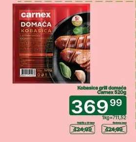 Kobasica grill domaća Carnex 520g