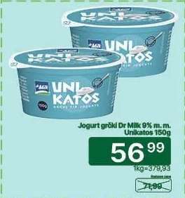 Jogurt grčki Dr. Milk 9% m.m. Unikatos 150g
