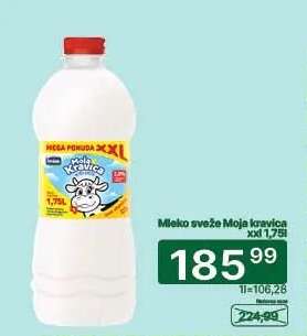 Mleko sveže Moja kravica XXL 1,75l