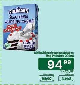 Mešoviti proizvod pavlaka za šlag Polimark 200ml