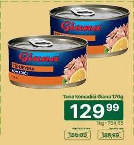 Tuna komadići Giana 170g
