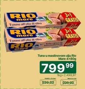 Tuna u maslinovom ulju Rio Mare 4x80g