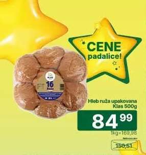 Hleb ruža upakovana Klas 500g