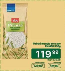 Pirinač okruglo zrno abc Fun&Fit 500g