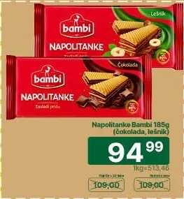 Napolitanke Bambi 185g