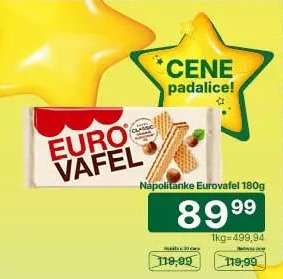 Napolitanke Eurovafel 180g