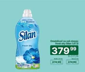 Omekšivač za veš classic fresh sky Silan 1,672l