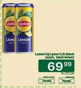 Ledeni čaj Lipton 0,3l (black peach, black lemon)