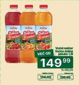 Voćni nektar Voćna dolina jabuka 1,5l