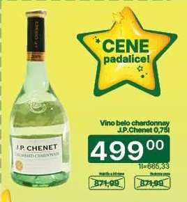 Vino belo chardonnay J.P. Chenet 0,75l