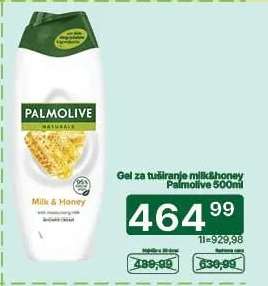 Gel za tuširanje milk&honey Palmolive 500ml