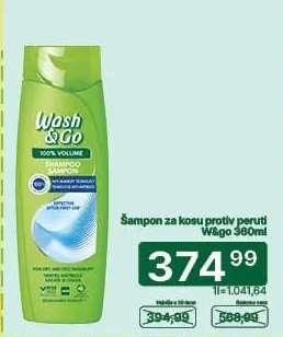 Šampon za kosu protiv peruti W&go 360ml