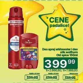 Deo sprej whitewater i deo stik wolfthorn Old spice 150ml