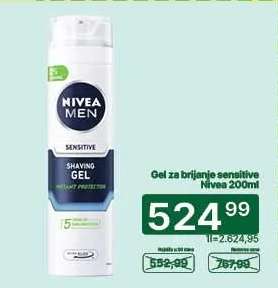 Gel za brijanje sensitive Nivea 200ml