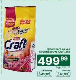 Deterdžent za veš strong&active Craft 3kg