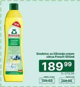 Sredstvo za čišćenje cream citrus Frosch 500ml