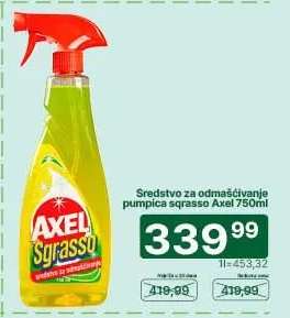 Sredstvo za odmašćivanje pumpica sgrasso Axel 750ml