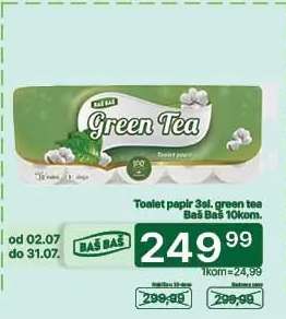 Toalet papir 3sl. green tea Baš Baš 10kom.