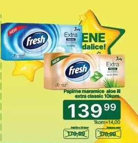 Papirne maramice aloe ili extra classic 10kom