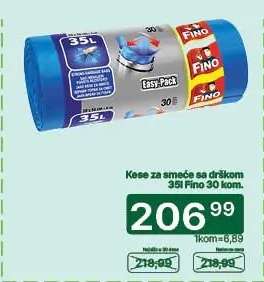 Kese za smeće sa drškom 35l Fino 30 kom.