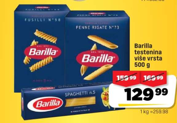 Barilla testenina više vrsta 500 g